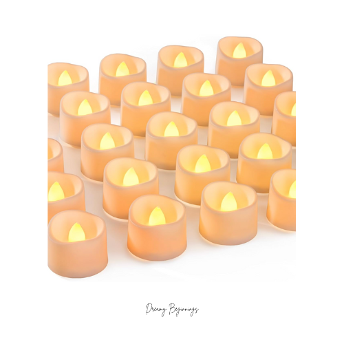 LED Realistic Off-white Candles