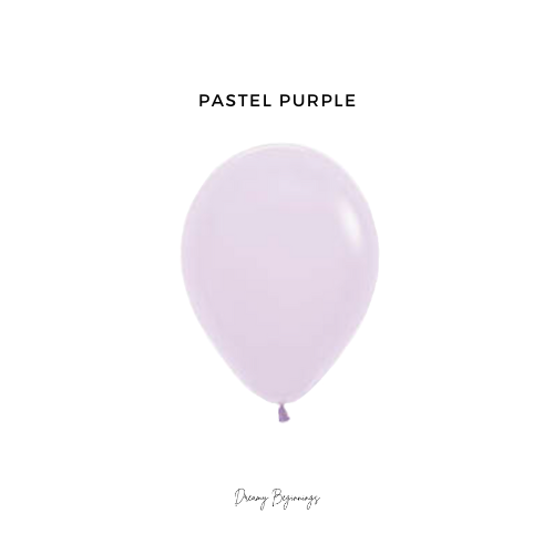 12" Pastel Colours Latex Balloons