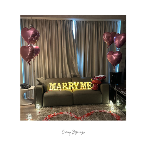 "MARRY ME" Letter Lights (Warm)